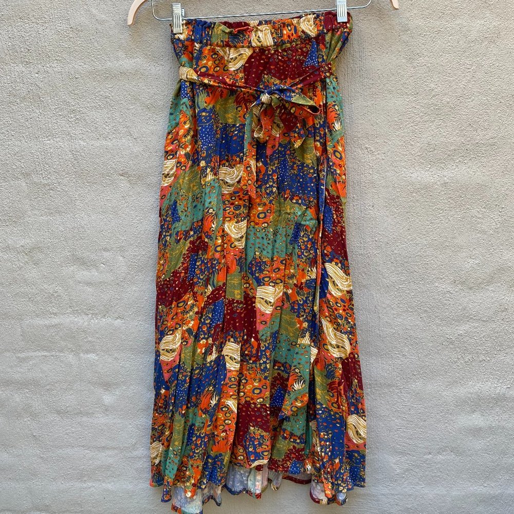 Anthropologie Floral Maxi Skirt